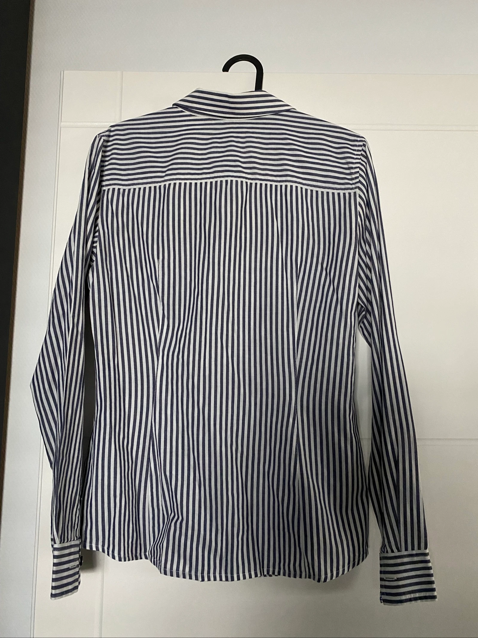 Esprit wit en blauwe blouse maat 38 Frans zeer goede staat – photo 2